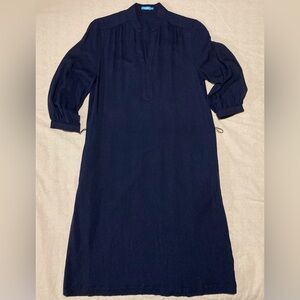 J.‎ McLaughlin Navy Blue Shift Dress | 3/4 Sleeves | Summer Staple